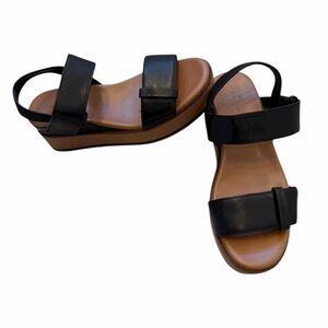 Caslon Briana-Lea Platform Sandal Leather Black Size 8 Women’s